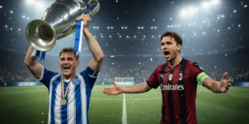 European football captains celebrating victory and demonstrating leadership on the field.