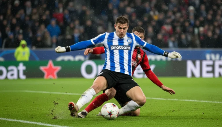 Defensive midfielder making a precise pass during a European football match